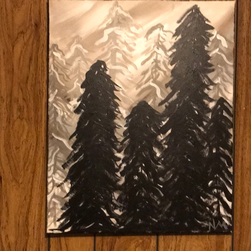 Original painting of trees
